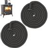 YanBous Set di 2 guarnizioni per camino ignifughe in fibra di vetro, 10mm x 3m, resistenti al calore fino a 600°C, universali per modelli di stufe e caminetti, ideali per sigillare porte di camini