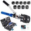 AMZCNC Pinza a pressa professionale con profilo a V e profilo TH, per tubi in rame, tubo in acciaio inox e inserti V12 V15 V18 V22 V28 e TH16 TH20 TH26 TH32