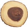 Artesa Artesà Tagliere / Vassoio in Legno Naturale Sostenibile con Bordo Effetto Corteccia, Finitura Sicura per il Cibo, 21 cm (8'') , Forma rotonda