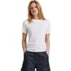 G-STAR RAW Women's Puff Logo Slim T-Shirt, Bianco (white D22761-336-110), XS