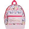 Disney Zaino Disney Princess per ragazze, borsa per scuola, grande, premium, rosa, oro rosa, viaggio, pranzo, zaino