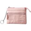 VULKIT Porta Carte di Credito Impermeabile EDC Pouch Dupont Paper Card Wallet con Portachiavi Rimovibile RFID Blocking Zip Pouch per Donne e Uomini