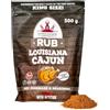 Poppamies Louisiana Cajun BBQ Rub - Condimento BBQ 100% Naturale - Marinatura Secca e Spezie Particolarmente Adatto per Pollo -Confezione Grande 500g