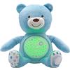 Chicco First Dreams Orsacchiotto Peluche Baby Bear, Soffice Pupazzo Proiettore con Luce Notturna Bambini, Effetti Luminosi e Rilassanti Melodie, Azzurro - Giochi Neonato 0 Mesi +