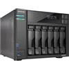 Asustor Lockerstor AS6706T 6 Gen 2 6 Gen 2 - Enclosure NAS di rete, Quad Core 2.0 GHz CPU, 4 M.2 PCIe 3.0 SSD Slot, 2 porte 2.5GbE, 8 GB RAM DDR4