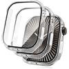 Seltureone 2 Pezzi Custodia per Apple Watch 10 46mm Custodia Protettiva con Protezione Dello Schermo, PC Duro 360° Tutto Intorno Anti Graffio Anti Polvere Custodia Protettiva Ultra Sottile-Trasparente