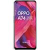 OPPO Smartphone A74 5G - 6 GB RAM e 128 GB + memoria estensibile senza SIM (schermo da 6,5, batteria da 5000 mAh, fotocamera quad da 48 MP, frequenza di aggiornamento 90 Hz), nero fluido