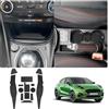 LUWU Tappetini Antiscivolo per Ford Puma ST ST-Line Titanium 2020-2024 Tappetini Antiscivolo in Gomma per Console Centrale, Portaoggetti, Porta Bicchieri, Accessori Ford Puma 2024 (Nero)