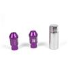 Omp SpeedSET 20 DADI RUOTA M12X1.25 CHIAVE 19 L: 40MM COLORE VIOLA ALLUMINIO 7075