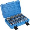 CPROSP 21 Pcs Chiavi a Bussola femmina 12 denti 1/2 8-36mm, Chiave a Bussola con Custodia Robusta e Portatile, Set di Chiavi a Bussola CR-V in Acciaio