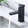 HOMELODY Rubinetto da bagno nero rubinetto lavabo rubinetto lavabo angolare bagno miscelatore lavabo miscelatore lavabo in acciaio inox miscelatore monocomando rubinetto bagno