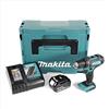 Makita DDF 482 RT1J - Trapano avvitatore a batteria, 18 V, 62 Nm, 1 batteria da 5,0 Ah + caricatore in Makpac 2