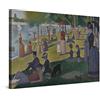 PICANOVA - Georges Seurat - A Sunday on La Grande Jatte 120x80cm - Quadro Su Tela - Stampa Incorniciata Con Spessore Di 2cm Altre Dimensioni Disponibili Decorazione Moderna - Arte Classica