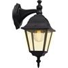 Brilliant 44282/06 Newport - Lampada da esterno in metallo e vetro, E27, 60 W, colore: Nero