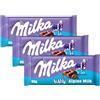 Milka Bubbly tavoletta di cioccolato Cioccolato al latte delle Alpi aerato con cacao sostenibile - 90 g (Confezione da 3)