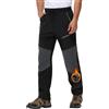 MOCOLY Pantaloni Trekking Invernali Uomo Pantaloni Sci Alpinismo Felpati Termico Pantalone Neve Caldi Pantaloni Cargo Imbottiti Invernale Antistrappo per Caccia Montagna Snowboard MTB Golf Lavoro