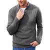 COOFANDY Maglioni Uomo Invernale Maglioni Collo Alto Henley Maglione Dolcevita Classico Maglione con Bottoni Regular Fit Grigio Scuro XXL