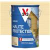 V33 Vernice per legno esterno incolore satinato, alta protezione 8 anni, alta resistenza idrorepellente e UV, resistente alle variazioni del legno, ecolabel, resina di origine vegetale, 5 l
