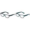 OPULIZE The Reading Glasses Company Acquamarina Lettori Valore 2 Pacco Uomo Donna Rr77-Q +3,50 - 58 Gr