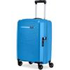 Ciak Roncato Roncato Ciak Passenger Trolley da cabina S 4R rigido ultraleggero con zip espandibile, chiusura TSA, misura bagaglio a mano Blue Star