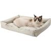 M&Catree Letto per Cane/Gatto, Cuscino per Cani Impermeabile Divano per Cani Cuccia Cane Interno - Beige, S: 30 * 40 * 5CM