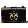 Pinko Borse Donna TRACOLLA Nero Borsa a tracolla da donna nera Mini Love Bag Autunno inverno 2022/23 100% Pelle 1P22TZ-Y5H7 Z99Q UNI