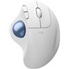 Logitech ERGO M575S mouse trackball wireless, mouse ergonomico wireless con Bluetooth e dongle crittografato, controllo comodo con il pollice, tracciamento preciso e fluido, per PC/Mac - Bianco