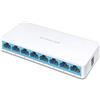 MERCUSYS TP-Link Mercusys MS108 Switch Ethernet 8 Porte 10/100Mbps, Sdoppiatore Ethernet, Switch per la Casa e l'Ufficio, Plug e Play, Montaggio Desktop, Contenitore di Plastica