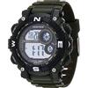 Armitron - Orologio sportivo da uomo, digitale, con cronografo, cinturino in resina, 40/8284, Verde Militare