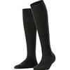 FALKE Sensitive Berlin W Kh lana cotone con bordino morbido 1 paio, Calzini lunghi Donna, Grigio Anthracite Melange 3085, 35-38