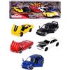 Majorette - Confezione da 5 auto in metallo I Giovani '90, scala 1:64, 7,5 cm, edizione classica anni 90, a partire dai 3 anni (212052021)