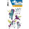 HERMA Adesivi Herma MAGIC, unicorni e diamanti glitterati, PG/1Bl