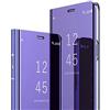 MRSTER Redmi Note 9S - Cover a specchio per Xiaomi Redmi Note 9S / Redmi Note 9 Pro, con funzione di protezione a 360° Specchio: Viola