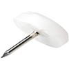 Adsamm® 100 feltrini in plastica con chiodo, bianco, diametro 18 mm, rotondi, per mobili con chiodo, per mobili e pavimento
