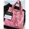 Yves Saint Laurent KAHALA Borsa tote in tela rosa e pelle (senza scatola)...