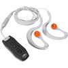 Yunnaty Lettore musicale MP3 con Bluetooth e cuffie subacquee per nuoto rotondo acqua sport corto 4GB nero