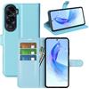 BOCTECH Cover per Honor 90 Lite, Custodia a Libro Portafoglio in Pelle PU e Silione Morbido con Porta Carte, Magnetica e Supporto Flip Case Antiurto per Honor 90 Lite, Blu