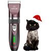 oneisall tosatrice per gatti a pelo lungo silenzioso, Kit di toelettatura per gatti a 2 velocità, Tagliacapelli cordless a basso rumore per cani gatti animali (Rosa)