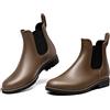 DREAM PAIRS Stivali da Pioggia Donna Chelsea Wellington Rain boots Impermeabili Stivaletti Elastico Outdoor Ankle Boot,Size 39,GIALLO,SDRB2201W-E