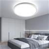 OTREN Plafoniera LED Soffitto, 24W Lampada da Soffitto, 6500K Lampada Luce Moderna IP44 Impermeabile Plafoniera Bagno per Camera da Letto, Cucina, Soggiorno, Ufficio, Balcone, Ø27CM