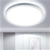 OTREN Plafoniera LED Soffitto, 6500K IP44 Plafoniera Bagno Rotonda, Lampadario LED Soffitto per Soggiorno Camera da Letto Cucina Balcone Corridoio, 21.8CM