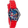 Pret Vadobag - Orologio analogico Pat Patrol per bambini, scuola materna, asilo nido per vacanze, ragazzo, rosso, cinturino, Rosso, Cinghia