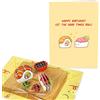 Central 23 Biglietto Pop Up Sushi - Let The Good Times Roll - Divertente Biglietto Compleanno 3D Per Uomo Donna - Design Sushi Giapponese - Biglietti Auguri Fatti A Mano Con Adesivi E Busta