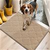 COSY HOMEER Zerbino Ingresso Interno 50 x 80cm, Tappeto Ingresso Esterno Con Fondo Antiscivolo TPR, Lavabile in Lavatrice, Begie