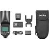 Godox V1 V1Pro C Flash per lampeggiatore Canon TTL, flash a piena potenza 1/8000 HSS 500, tempo di ricarica 1,3 s, wireless 2,4G con flash esterno SU-1 (Godox V1-C aggiornato, V1Pro-C)