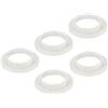PATIKIL E14 Luce Presa orings, 5pz Lampada Paralume Supporto Adattatore oring per Luce Fissaggi, Colore Bianco