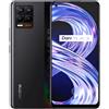 realme 8 Smartphone, Quad camera da 64 MP con AI, Display Super AMOLED da 6.4", Ricarica rapida da 30W, Grande batteria da 5.000mAh, Dual Sim, NFC, 4+64GB, Cyber Black