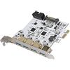 VBESTLIFE Scheda di Espansione Adattatore da PCI-E a USB 3.0 Tipo C a 4 Porte, per XP, Vista, per 7, Linux, per 8 e 10, per PC Desktop