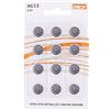REY Pack 12 Batterias AG13 1,5V, Batteria a Bottone al Litio, LR44, A76, GP76A, 357, SR44W, SR44SW