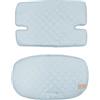 roba Cuscino Riduttore roba Style per Seggiolone, 2 Pezzi, per Modelli Sit Up, Impermeabile, Antimacchia, Universale, Imbottito, con Fodera, Azzurro